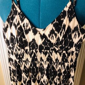 Ann Taylor Loft Women’s Maxie Dress Sm Blk and Tan